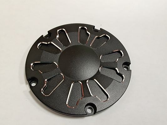 OEM Small Turned Parts , Black Anodizing Machining Aluminum Parts